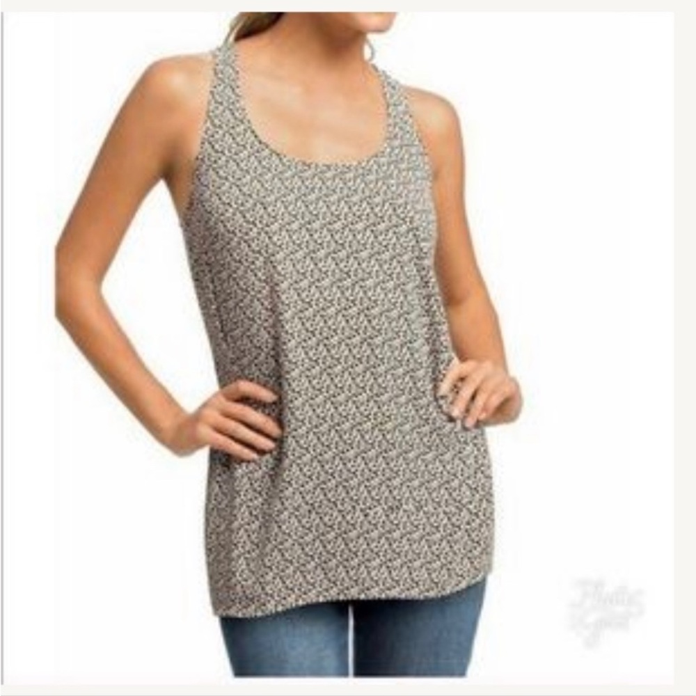 Cabi Easy Tank Animal Print Razor Back Top Size Small